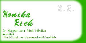 monika rick business card